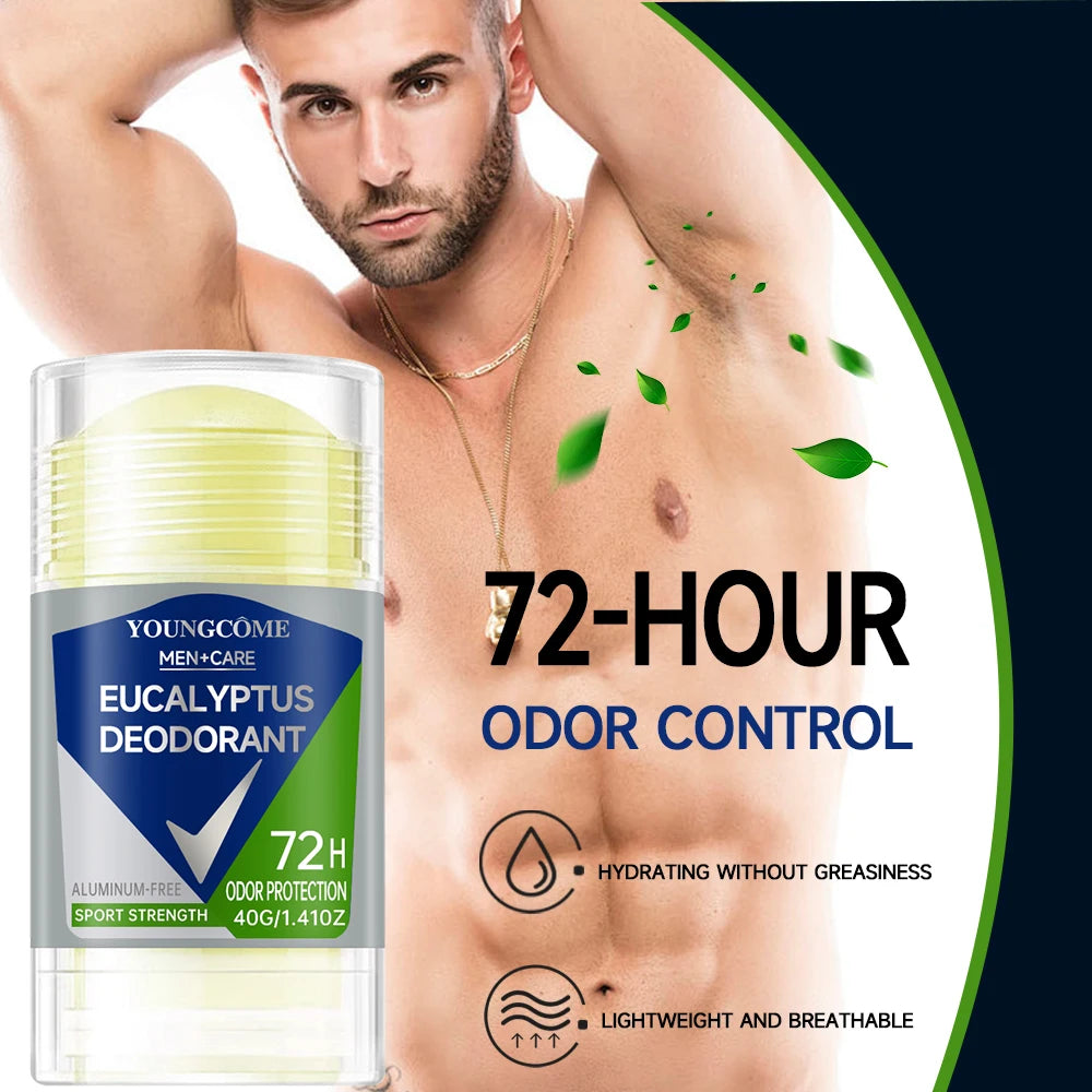 Men's Deodorant Stick Anti Sweating Keep Drying Lasting Fragrance Remove Armpit Odor Underarm Refresh Sticks Fade Body Odor Peaceful Pleasures Health and Wellness