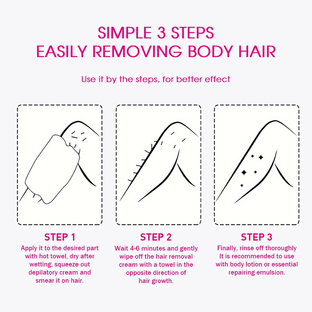 REAROYA Painless Hair Removal Cream – Body & Intimate Areas