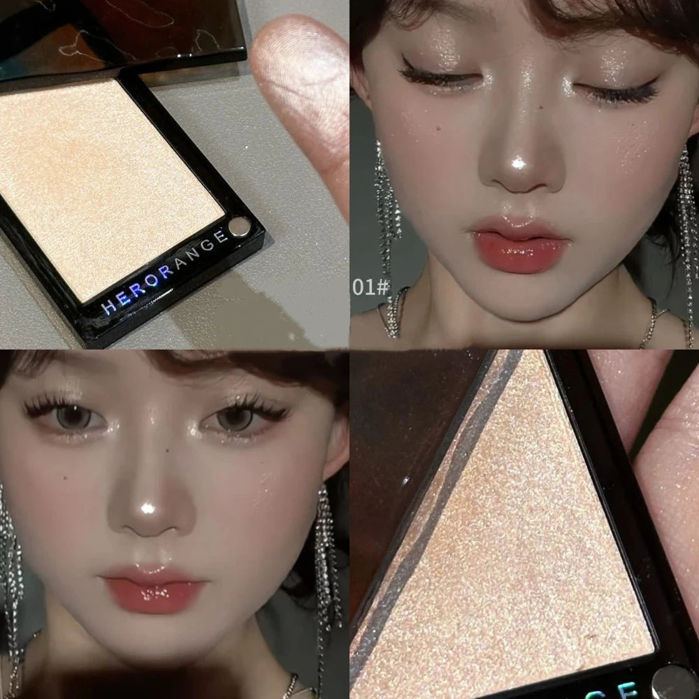 Moonlight White Shimmer Highlighter & Contour Makeup Palette