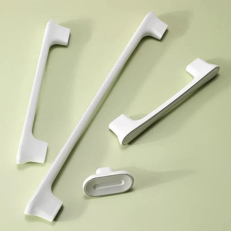 Modern White Zinc Alloy Cabinet & Drawer Handle | Furniture Knob