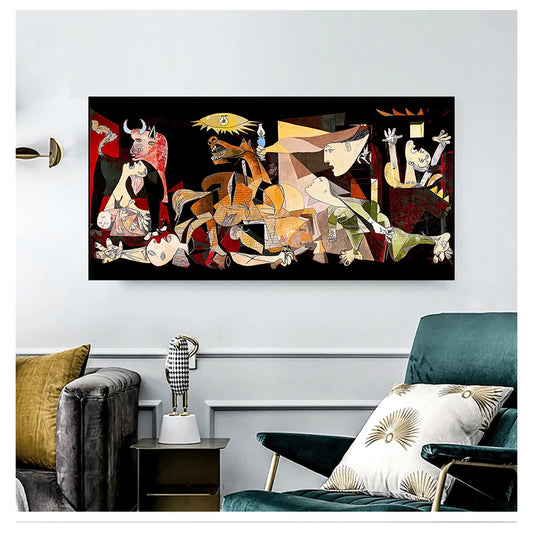 Painting Reproductions on The Wall Posters and Prints Decorative Picture for Living Room Famous Picasso Guernica Art Canvas Peaceful Pleasures Health and Wellness