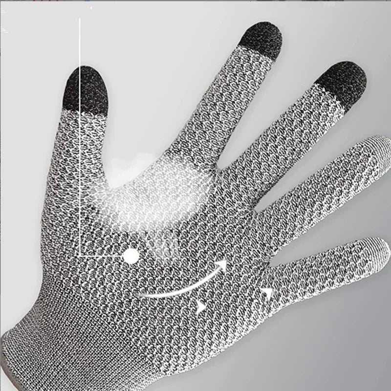 5-level Anti-cut Touch Screen Anti-cut Gloves Pineapple Patterned Kitchen Slaughtering and Fish-killing Anti-cut Gloves Peaceful Pleasures Health and Wellness