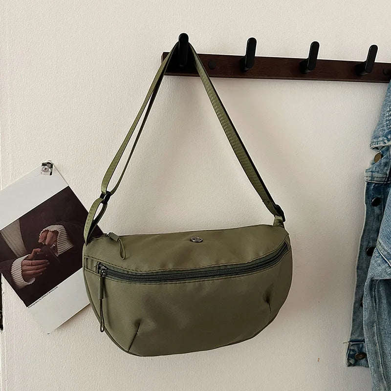 Women's Nylon Sling Bag – Sports Commuter Crossbody Shoulder