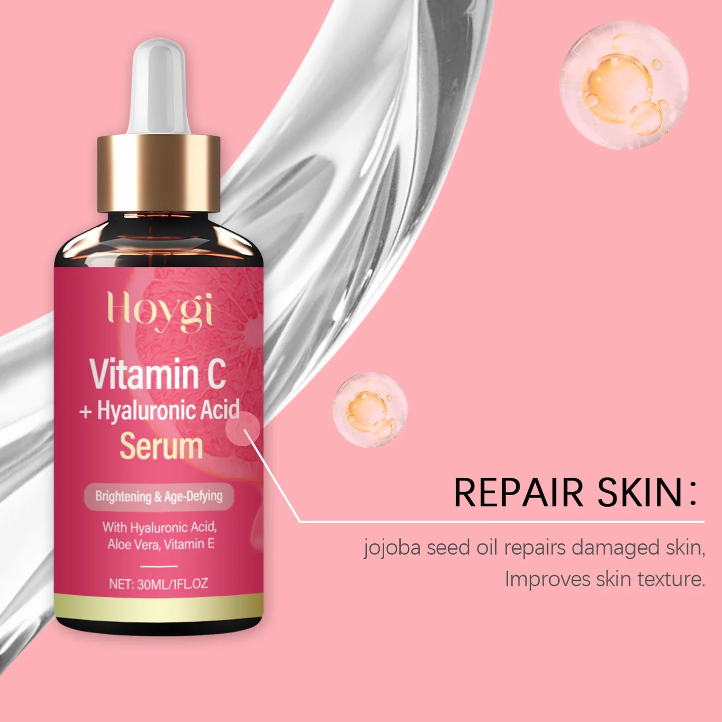 Vitamin C Serum with Hyaluronic Acid – Brighten & Firm 30ml