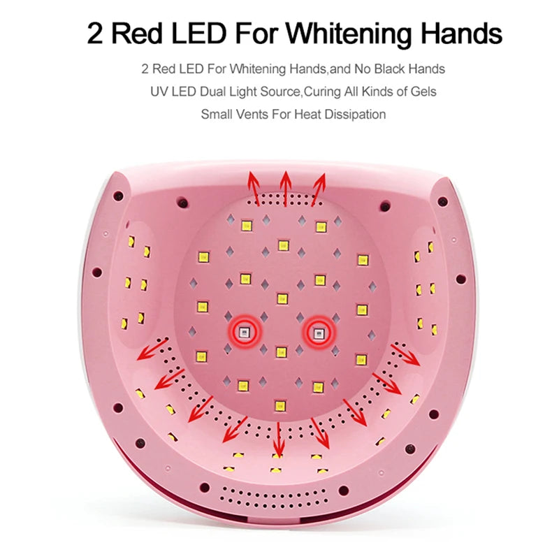 UV Nail Lamp, 82W UV Light for Nails Fast Curing Gel Nail Polish With 3 Timers and LCD Display, Professional LED Nail Dryer Lamp Peaceful Pleasures Health and Wellness