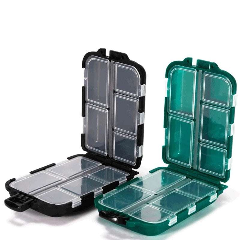 10-Compartment Pill Box – Moisture-Proof Travel Medicine Organizer Pill Organizer Case Peaceful Pleasures Health and Wellness