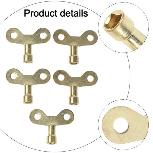 2 5 Radiator Valve Key Faucet Keys Durable Bleed Compact Easy Use Peaceful Pleasures Health and Wellness