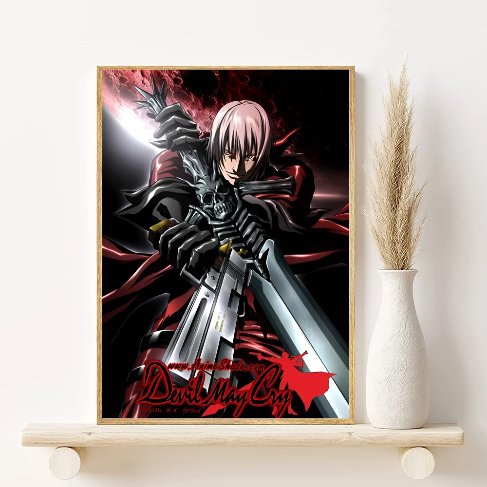 Devil May Cry Anime Poster HD Waterproof PVC Wall Art Decor Anime Wall Poster Peaceful Pleasures Health and Wellness