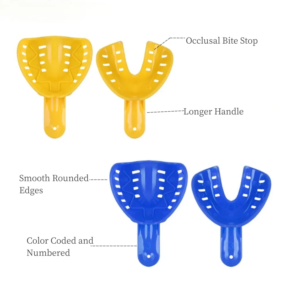 12-Piece Dental Impression Trays – Adult & Kids, 3 Sizes