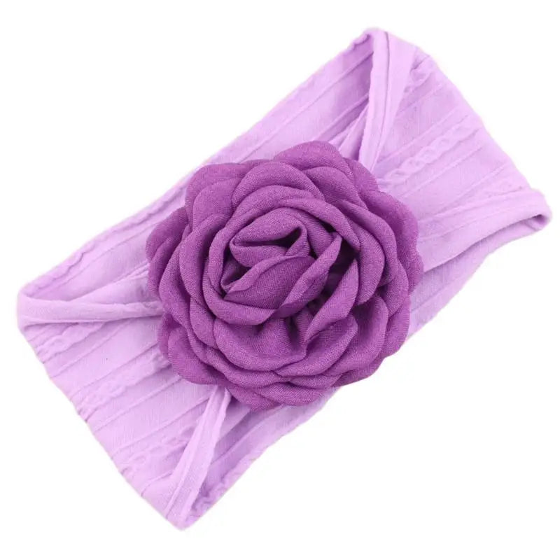 Baby Floral Headband | Soft Stretchy Infant Hairband 0–3 Yrs