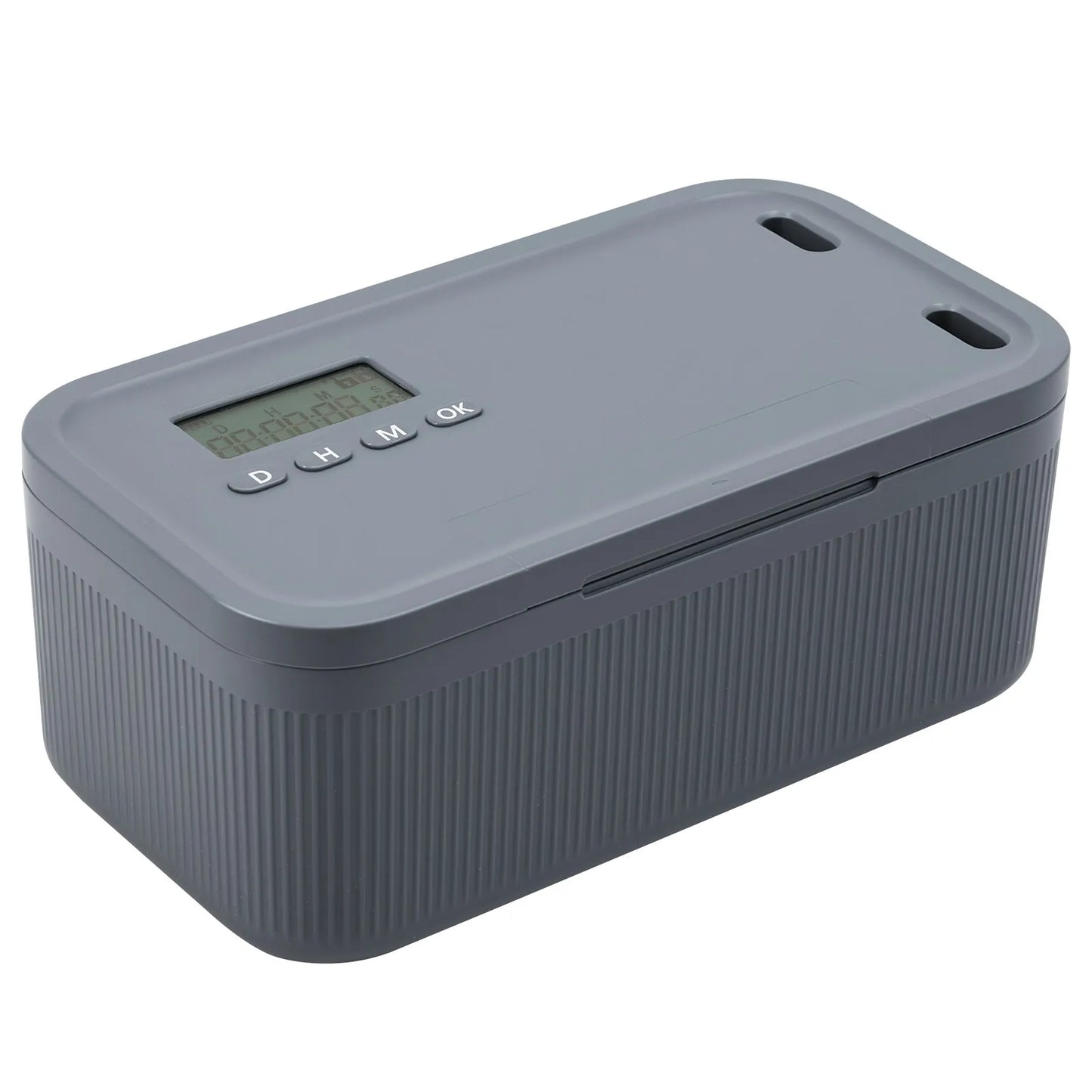 Timed Phone Lock Box with Timer Self-Control Lockable Storage Box to Unplug From Phones Video Games Social Media Snacks Peaceful Pleasures Health and Wellness SKU-02-Gray