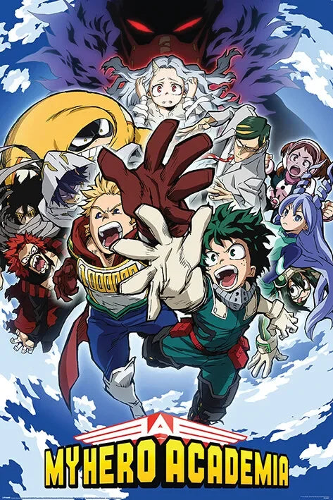 Japanese Anime My-Hero-Academia Poster Cartoon Manga Canvas Painting Wall Art Pictures Home Kids Room Decor Gift Peaceful Pleasures Health and Wellness 20X30CM A15