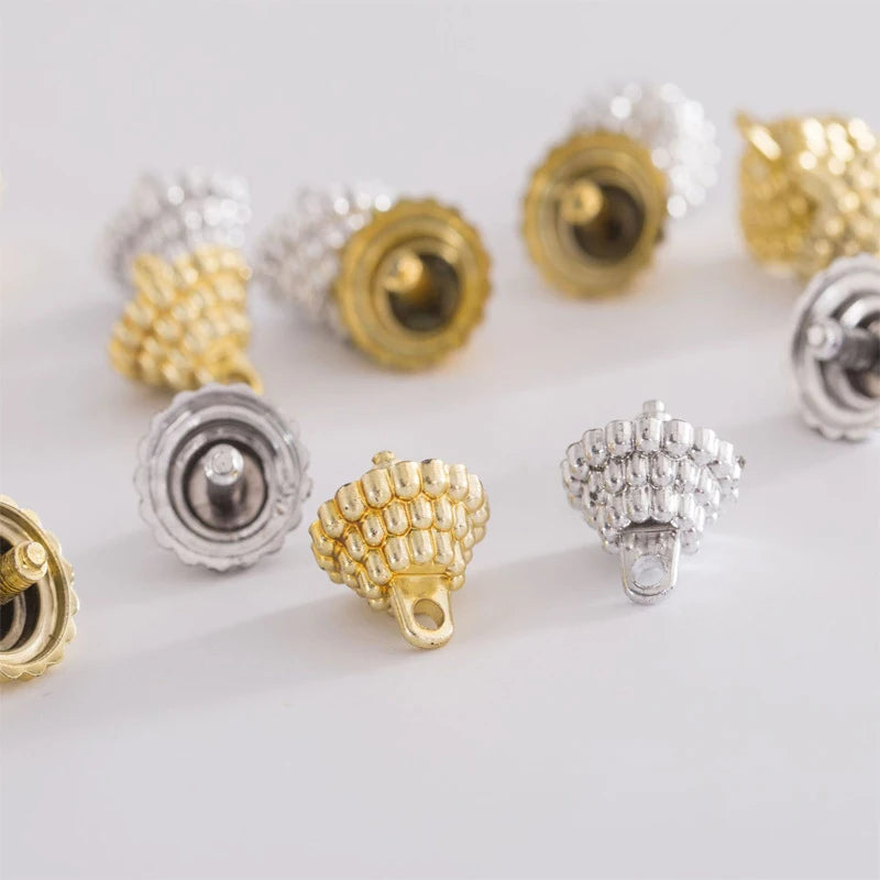 Christmas Ball Cap Pendant Holders 50/100pcs – Silver & Gold