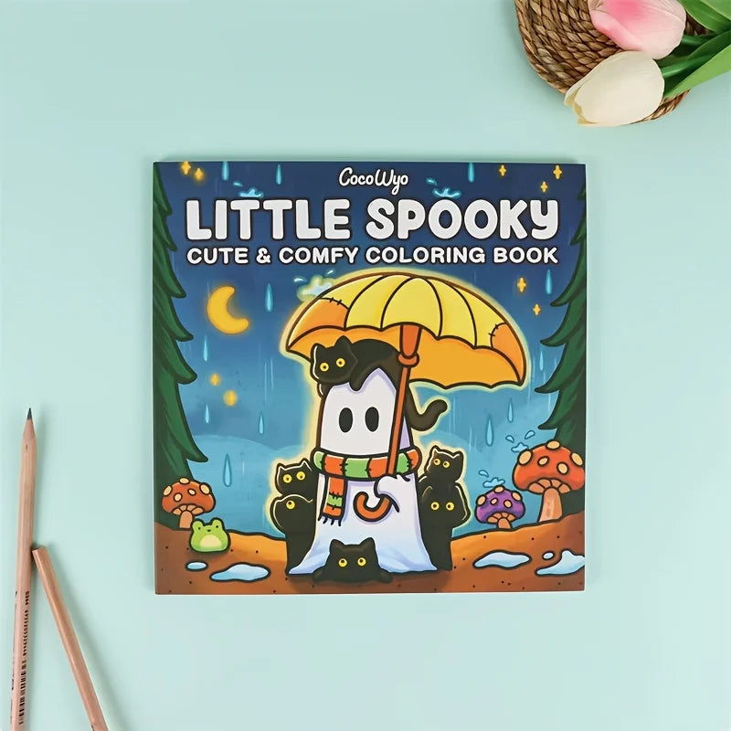 LITTLE SPOOKY Coloring Book Featuring Adorable Creepy Creatures