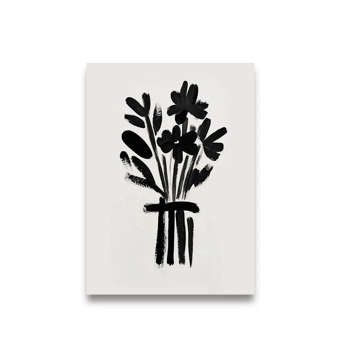 Abstract Woman Coffee Canvas Print | Green Stripe Modern Wall Art Canvas Wall Art Peaceful Pleasures Health and Wellness TL1714 20x30cm Unframed