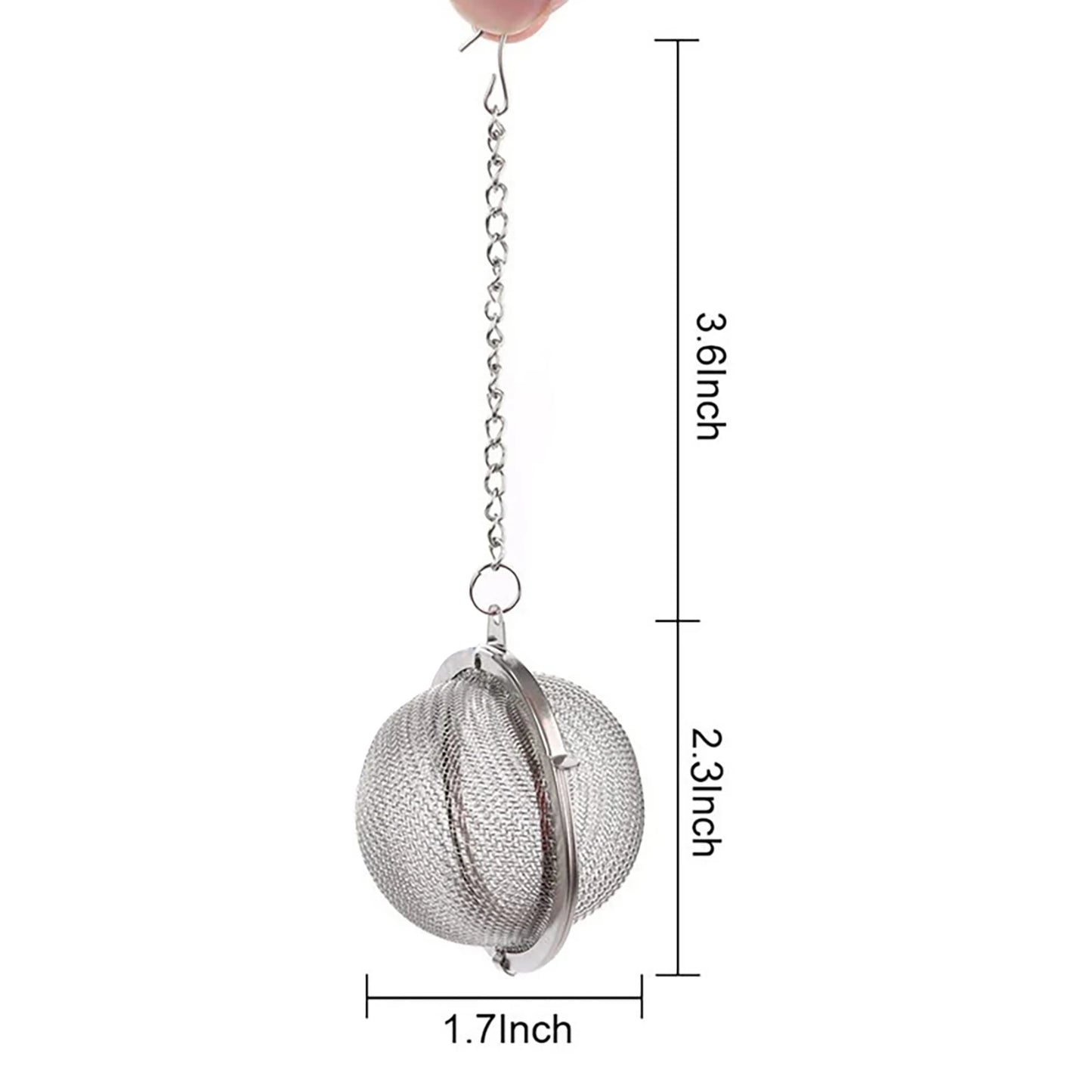 2/4PC Stainless Steel Tea Ball Mesh Infuser Strainers Tea Filter Interval Diffuser Tea Ball Loose Leaf Tea Strainer Kitchen Tool Peaceful Pleasures Health and Wellness