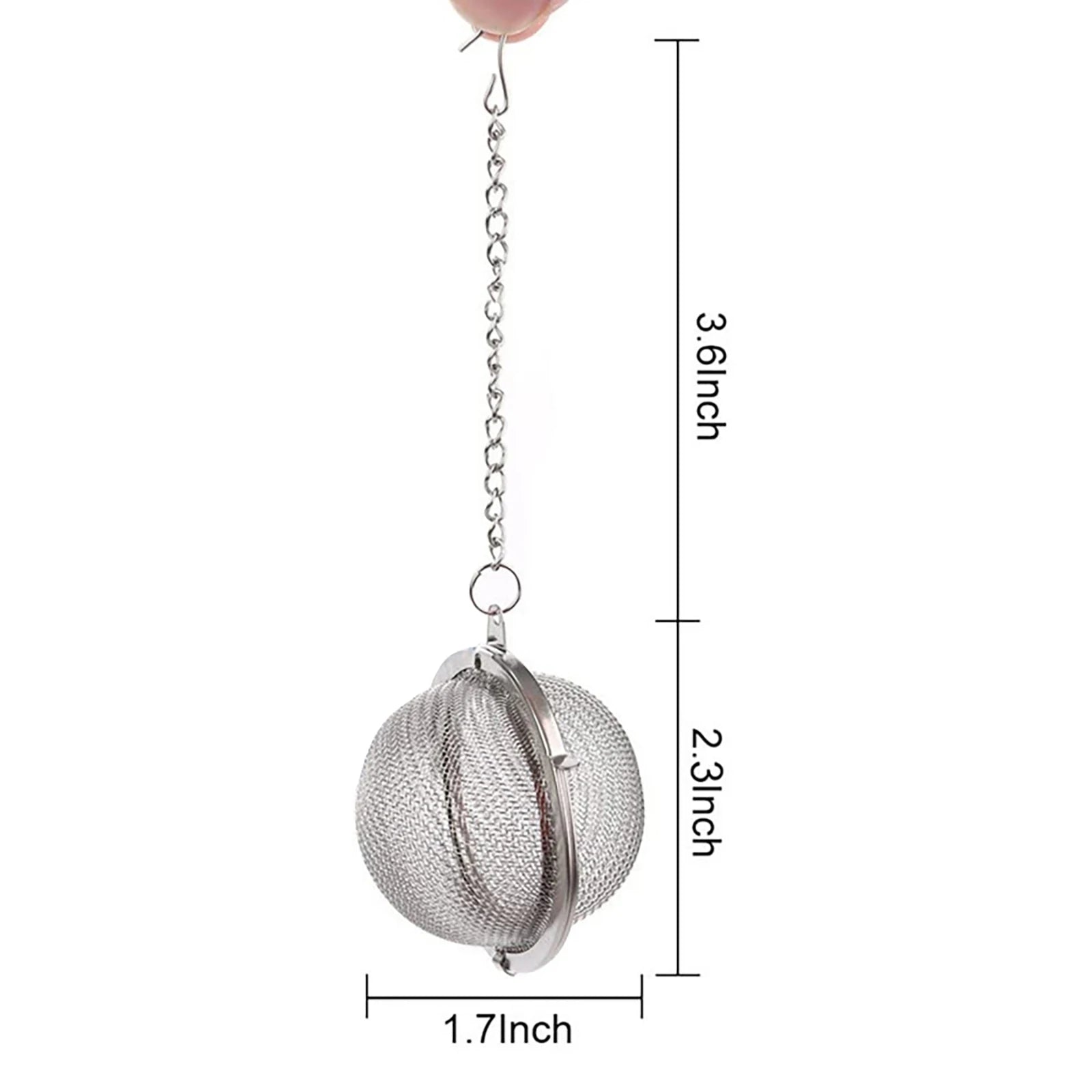 2/4PC Stainless Steel Tea Ball Mesh Infuser Strainers Tea Filter Interval Diffuser Tea Ball Loose Leaf Tea Strainer Kitchen Tool Peaceful Pleasures Health and Wellness