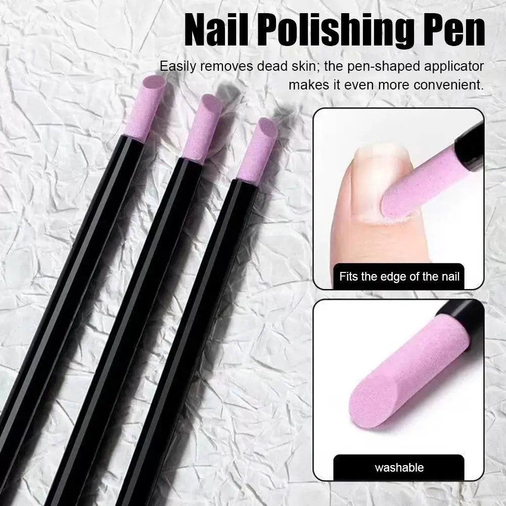 Ceramic Nail Buffer Pen – Cuticle & Gel Polish Remover Tool