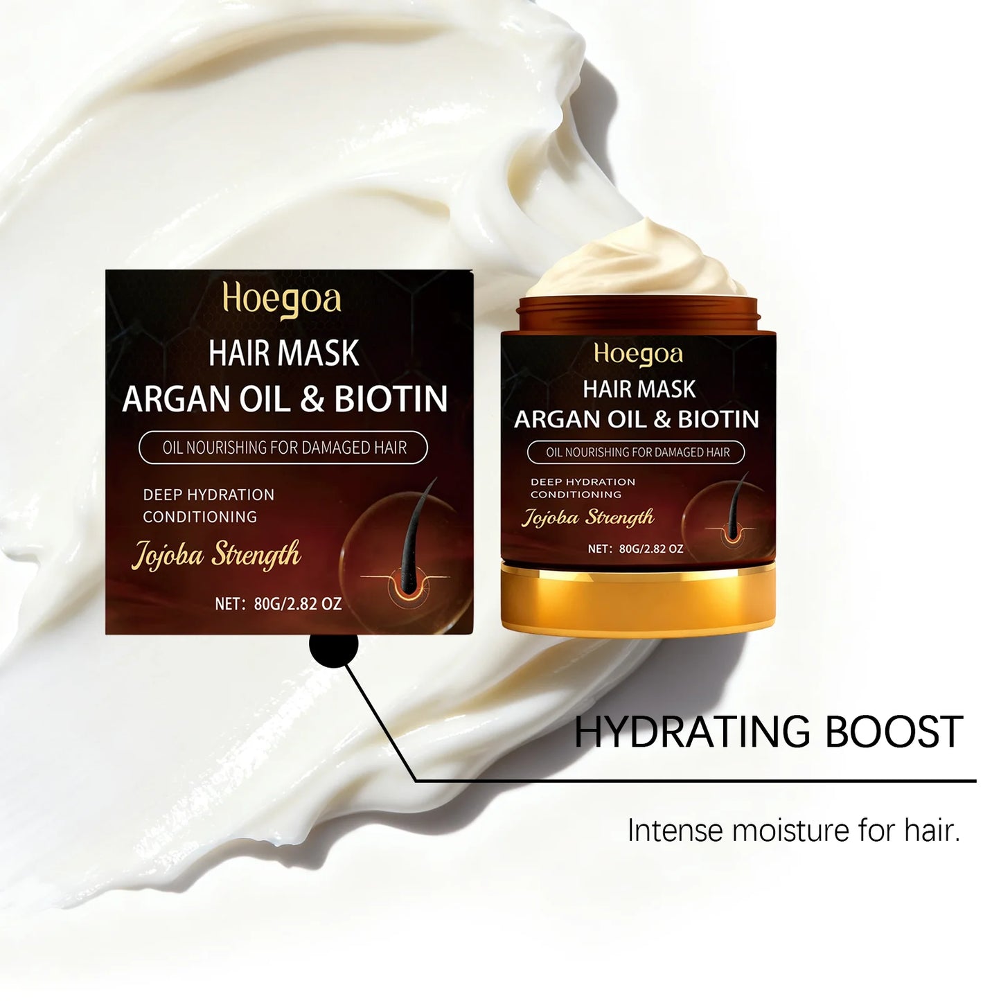 Argan Oil & Biotin Hair Mask – Deep Conditioning Repair Treatment