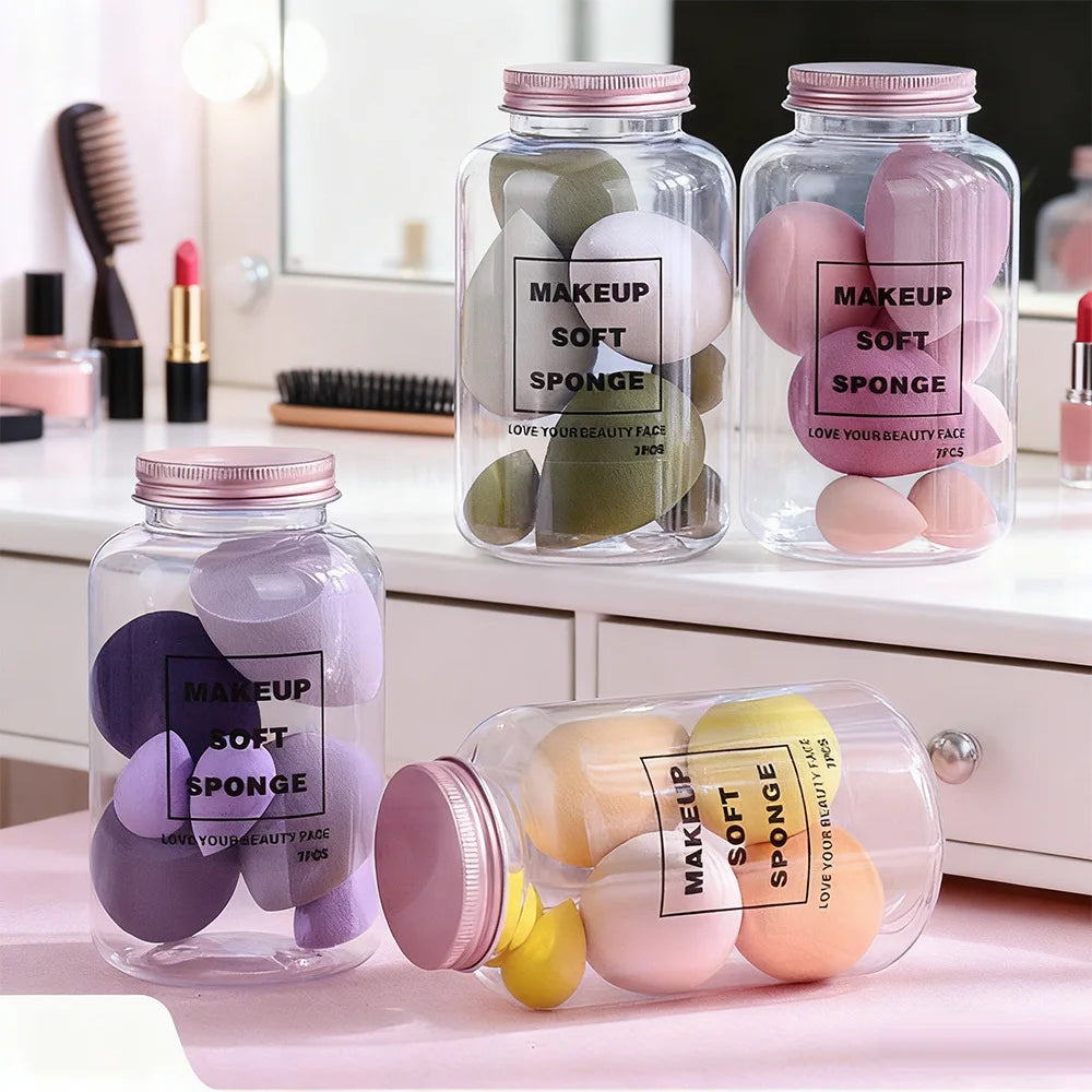Multi Shape Beauty Egg Makeup Sponge Dry Wet Dual Use Soft Elastic Foundation Blender Cosmetic Puff No Absorb Powder Women Face Peaceful Pleasures Health and Wellness