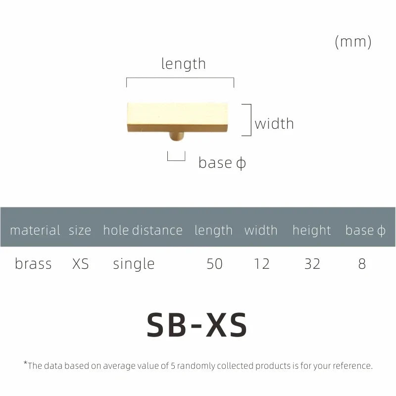 Brass Cabinet Pulls & Knobs – Modern Square Drawer Handles
