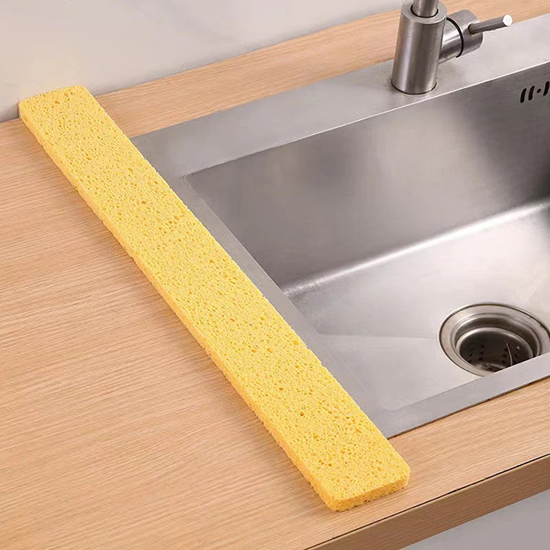 Kitchen Sink Splash Guard & Absorbent Dish Drying Mat Sink Splash Guard Mat Peaceful Pleasures Health and Wellness Yellow