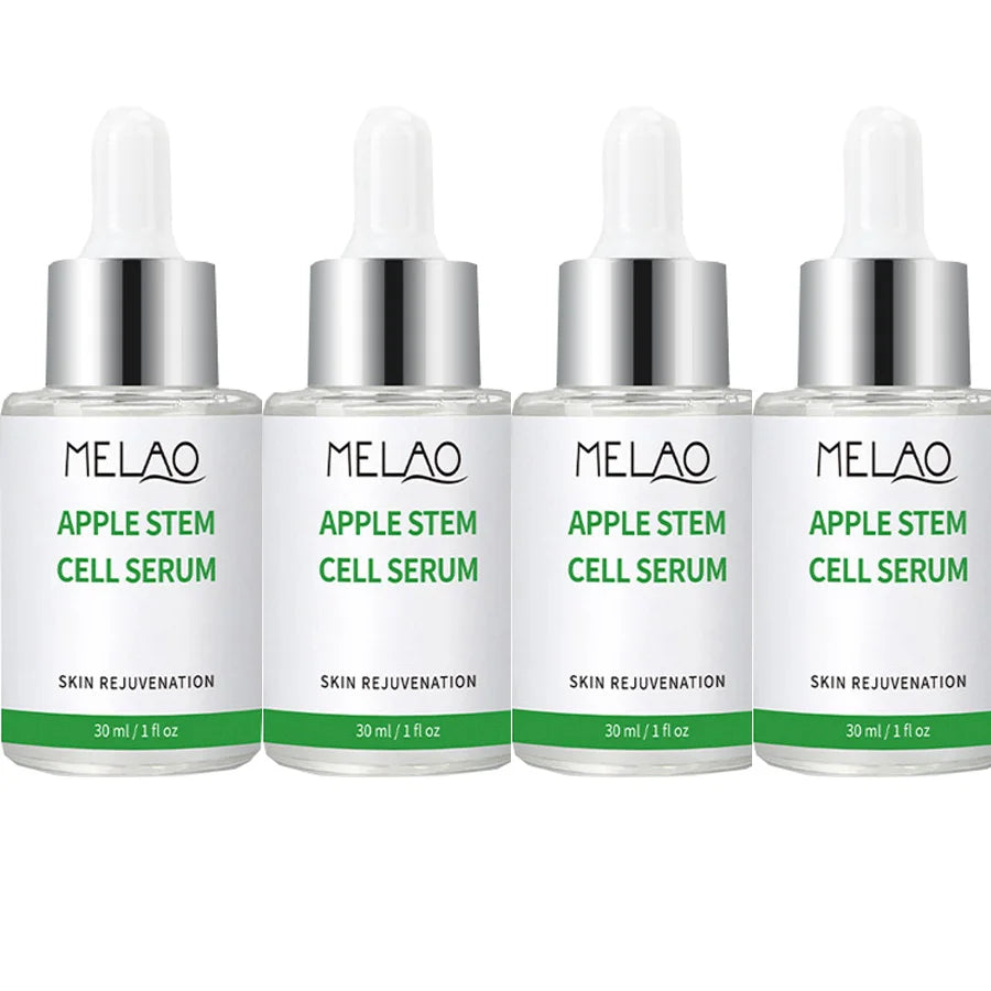 Apple Stem Celll Serum Rejuvenates Skin Diminishes Fine Lines Hydrates Skin, For Radiant and Youthful Skin Firming And Lifting Peaceful Pleasures Health and Wellness 30mlx4 pieces
