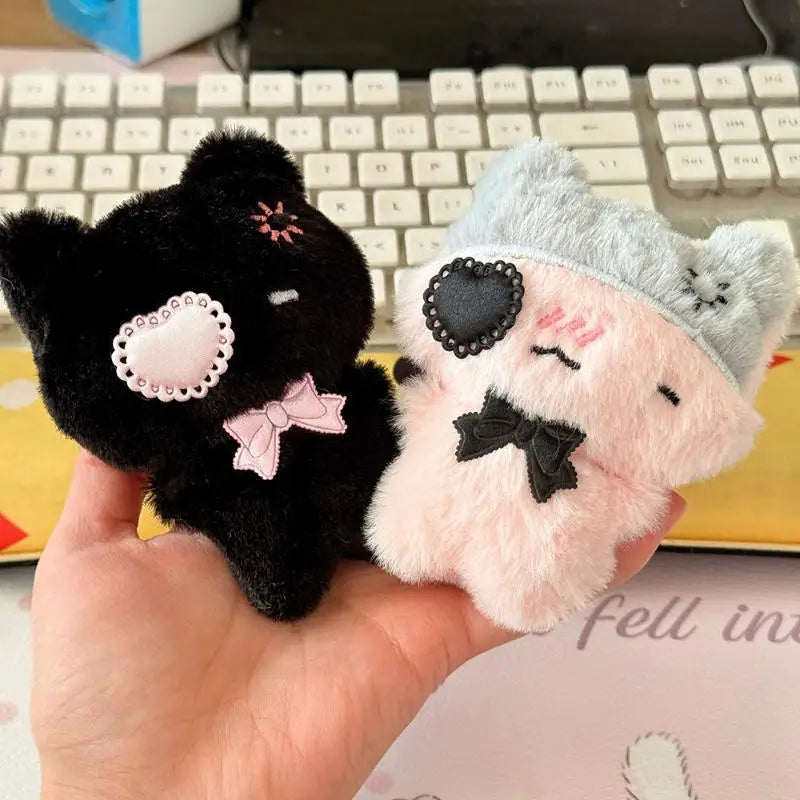 Kawaii Plush Cat Keychain | Soft Kitty Bag Charm Pendant