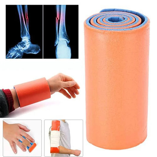 First Aid Medical Splint Roll for Emergency Survival Fracture Fixed For Fixture Bone Emergency Kit Outdoor Travel Pet Rescue Peaceful Pleasures Health and Wellness 46x11cm