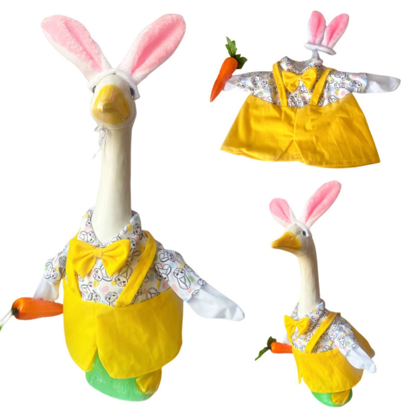 Porch Goose Bathrobe Outfit – Cute Goose Statue Costume