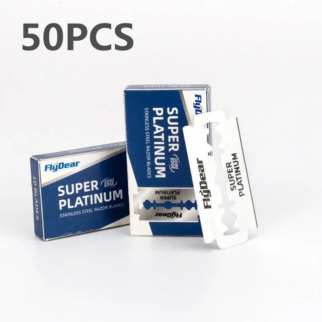 Adjustable Double Edge Safety Razor + 5 Titanium Blades