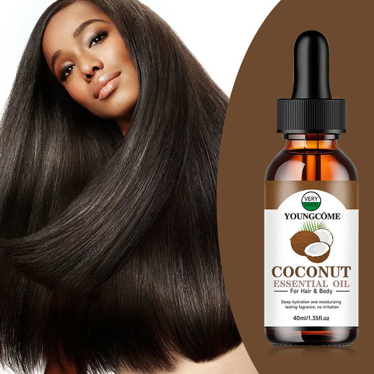 Coconut Hair Oil – Smooth, Nourish & Strengthen All Hair Types Hair Essential Oil Oasis Select