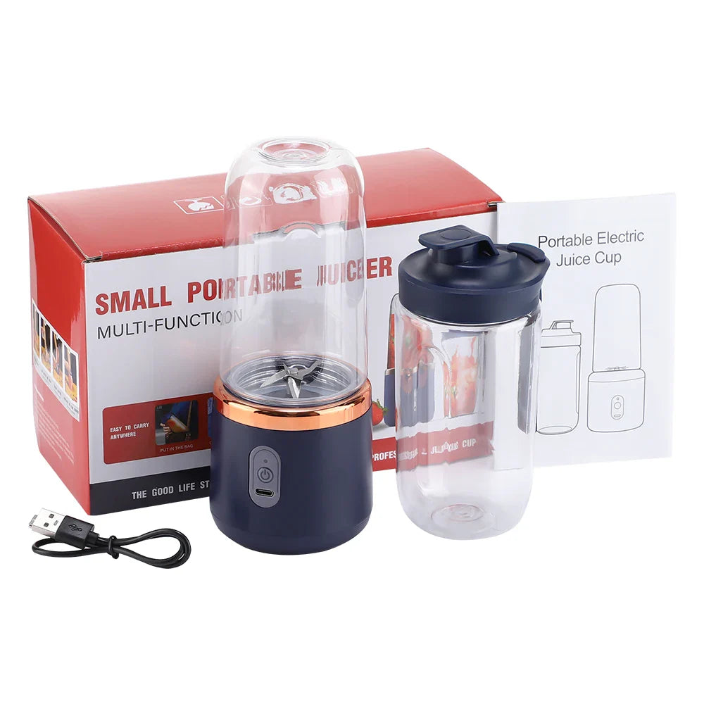 FLAREMORE 6-Blade Portable USB Juicer Blender Cup – 2 Cups