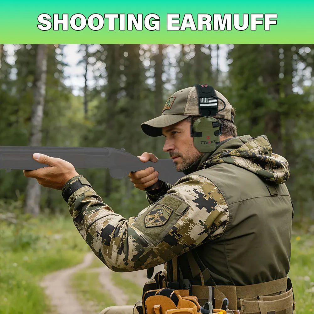 W1/W3 Electronic Shooting Earmuff Anti-noise Headphone Sound Amplification Hearing Protection Headset Foldable（BT Optional） Peaceful Pleasures Health and Wellness