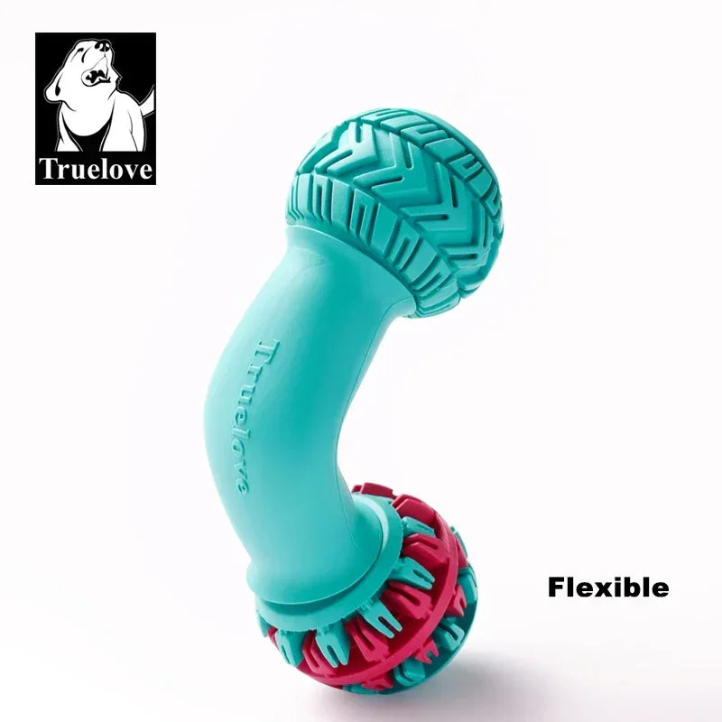 Truelove Pet Super Durable Leak-proof Treat Dispenser Dog Toy Dumbbell Slow Feeder IQ Training Playing Teething Dog TLT2606 Peaceful Pleasures Health and Wellness