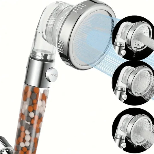3-Mode Negative Ion Filter Handheld Shower Head | Water-Saving Handheld Shower Head Oasis Select
