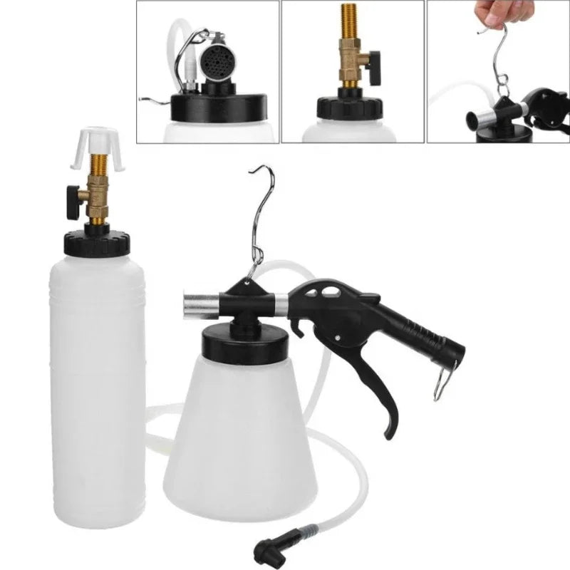 1L 0.75L Car Brake Bleeder Hydraulic Pumping Fluid Pump Kit Oil Change Purge Tank Tubes Repair Tool Truck Motorcycle Accessories Peaceful Pleasures Health and Wellness