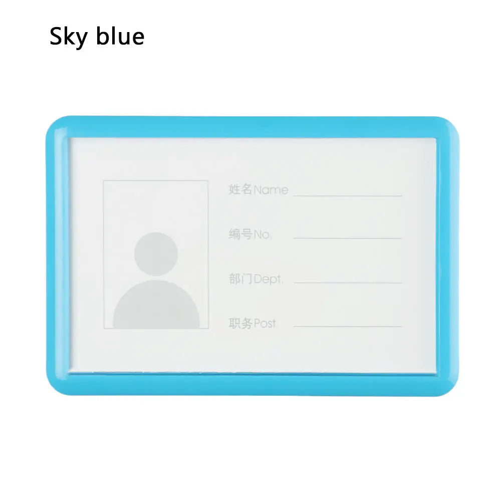 ID Badge Holder with Pin Clip | Name Tag & Card Case