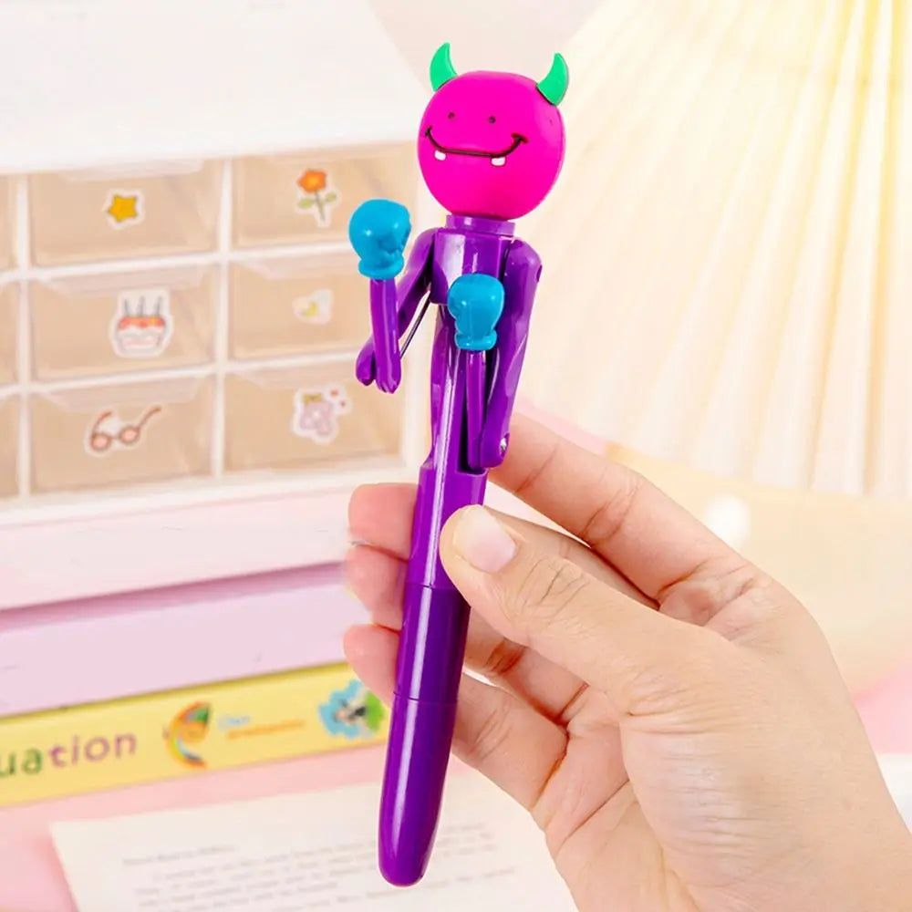 Signature Interactive Boxing Pen Boring 1.0mm Fun Mechanism Fist Pen Writing Press Ballpoint Pen Boxing Fighting Pen Award Gifts Peaceful Pleasures Health and Wellness 7