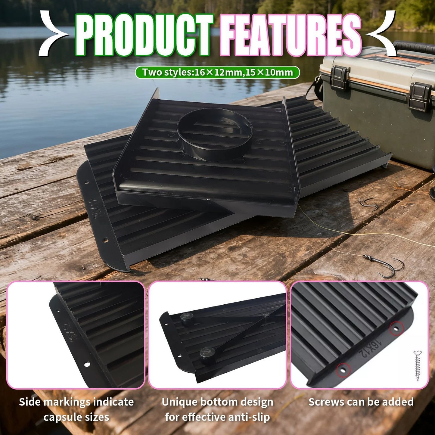 Carp Fishing Bait Roller Tool Kit Portable Bait Shaper BoiliesRoll Accessories For Outdoor Fishing Peaceful Pleasures Health and Wellness