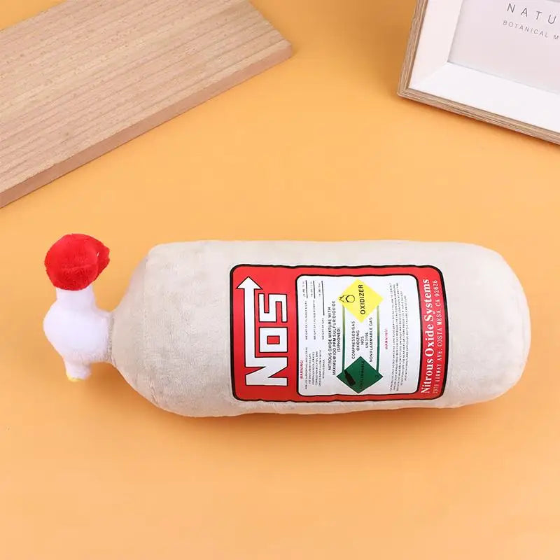 NOS Bottle Car Neck Pillow – Plush Headrest Cushion Support