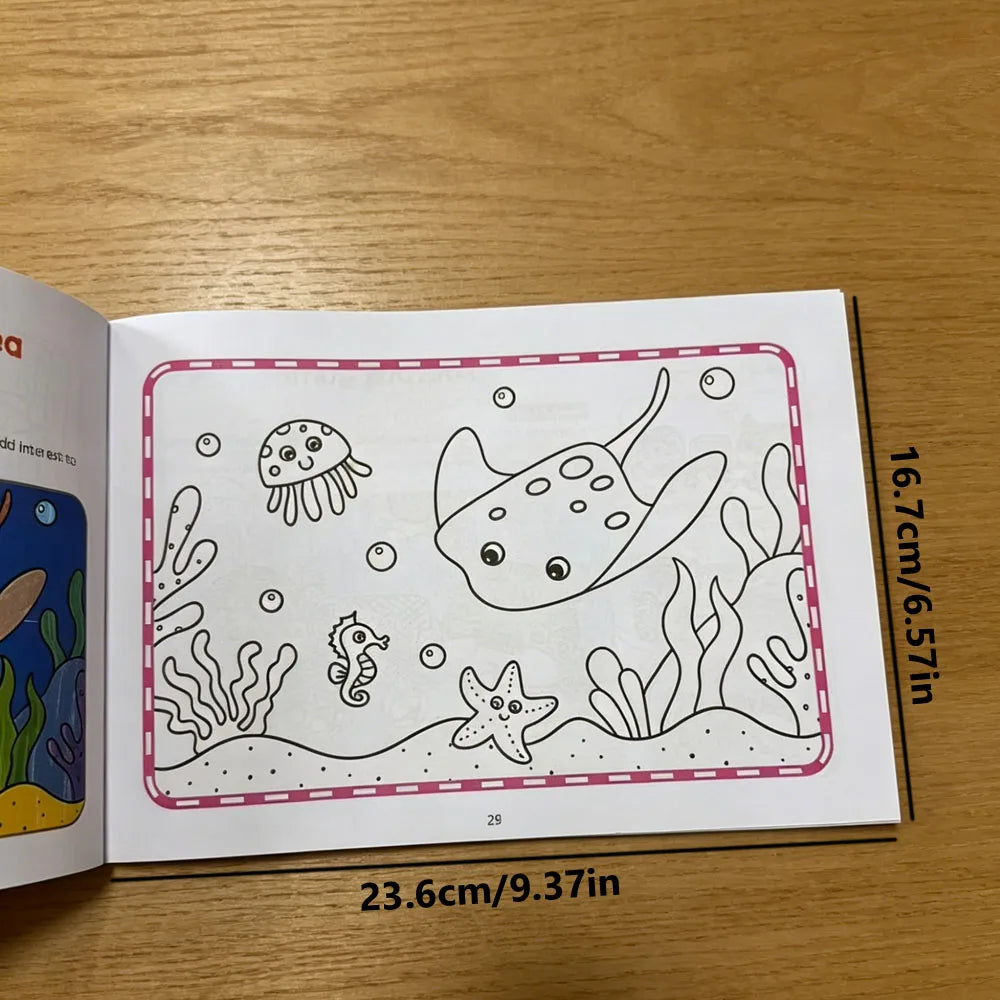 Children's Coloring Book Cute Animal Themed Drawing Pages Fun