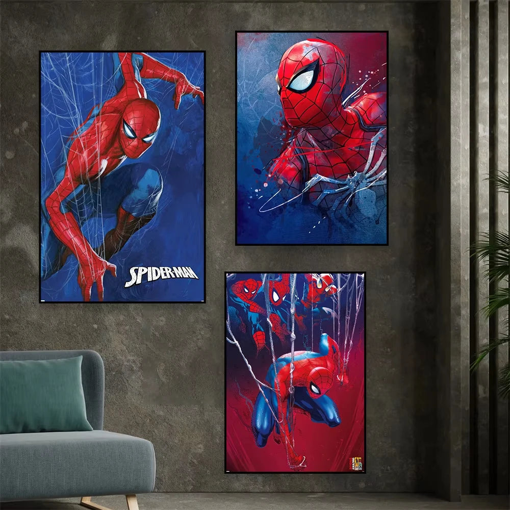 Spider Man Comics Poster Superhero Cartoon Movie Art Canvas Painting The Amazing Spider Man Prints Bedroom Decoration Peaceful Pleasures Health and Wellness