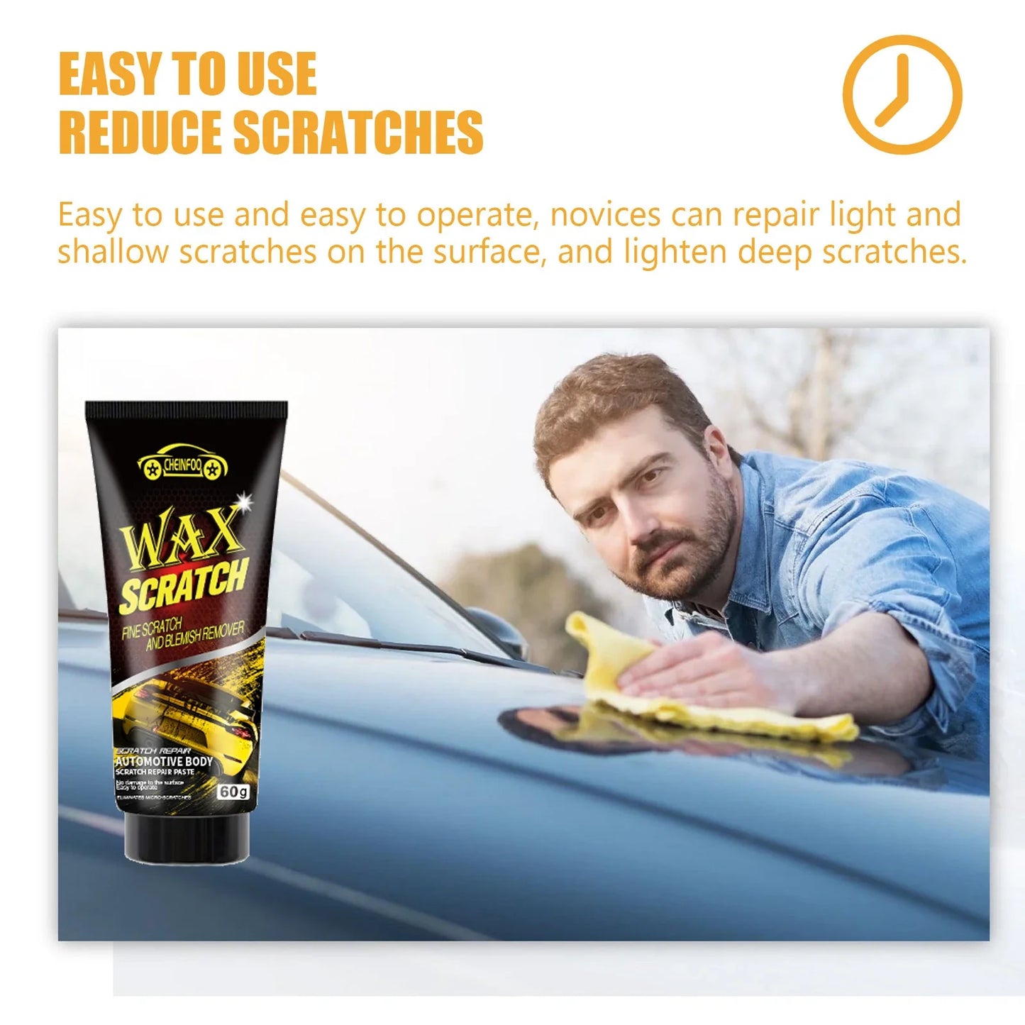 CHEINFOO Car Scratch Repair Wax | Polish & Auto Detailing