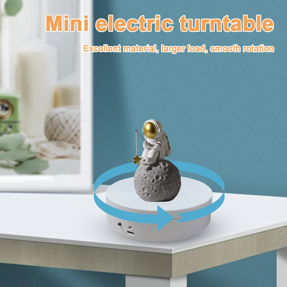 360° Motorized Rotating Display Stand – USB & Battery Turntable