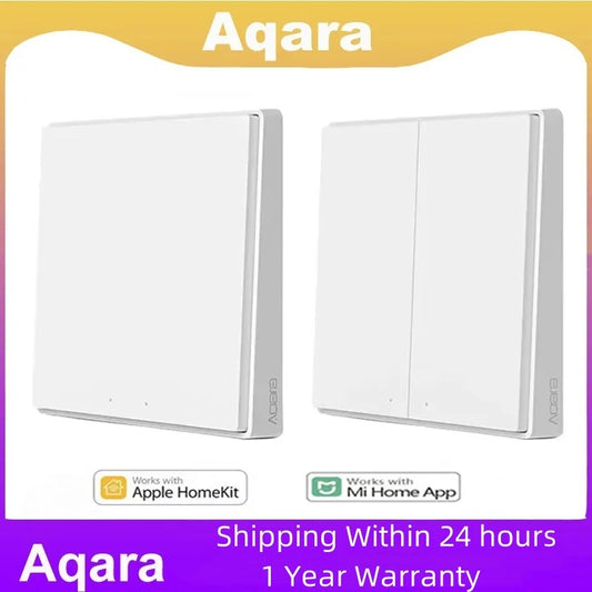 Aqara D1 Smart Wall Switch Zigbee Wireless Remote Control Key Light Switch Neutral Fire Wire Triple Button For Mijia Smart Home Peaceful Pleasures Health and Wellness