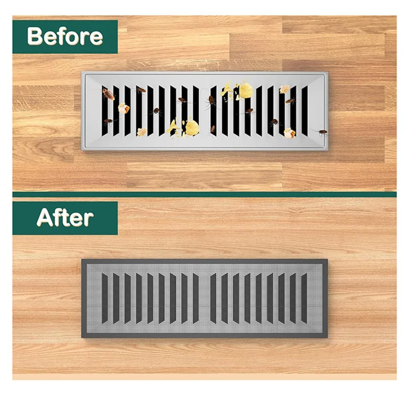 Y51A-Magnetic Register Covers Air Vent Covers Mesh Vent Covers For Home Floor Ceiling Catch Debris Hair Insect Peaceful Pleasures Health and Wellness