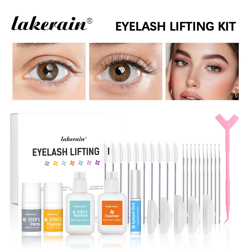 Eyelashes Lifting Kit Beauty Set Of Curly Eyelashes Eyebrow And Eyelashes Enhance Appearance Of Curly Tools Lash Perm Eye Makeup Peaceful Pleasures Health and Wellness EYELASH LIFTING KIT
