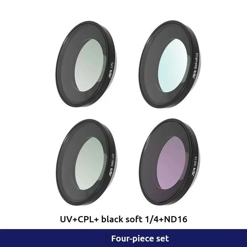 Insta360 GO Ultra Glass Filters – CPL, ND8–ND64, UV & Soft Black