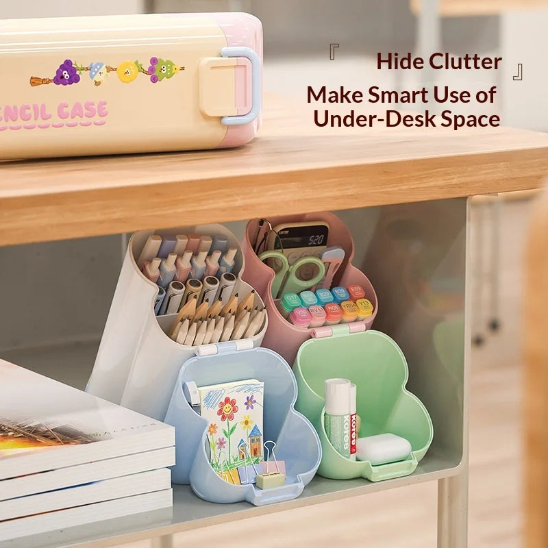 Amazing Cute Portable Multifunctional Slanting Pen Holder Cartoon Stationery Storage Jar for Student Dormitory Desktop Peaceful Pleasures Health and Wellness